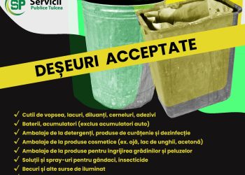 Colectare gratuită a deșeurilor periculoase doar pentru locuitorii municipiului