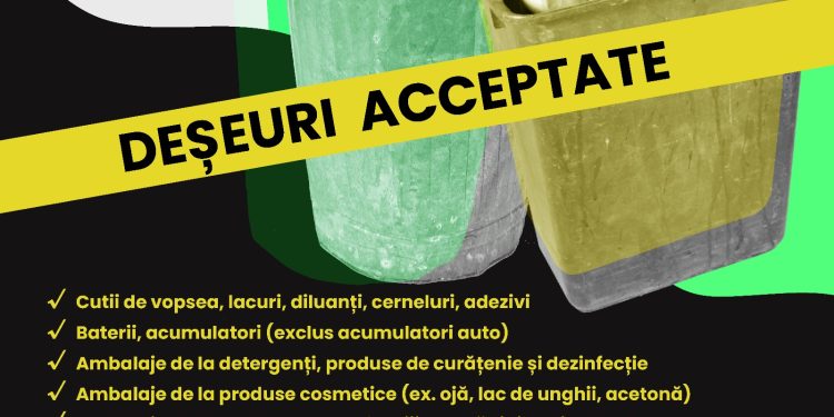 Colectare gratuită a deșeurilor periculoase doar pentru locuitorii municipiului
