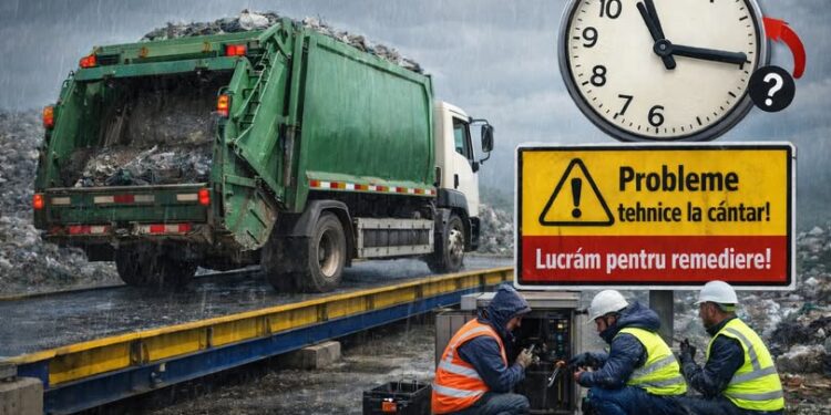 Probleme temporare cu cântarul deșeurilor