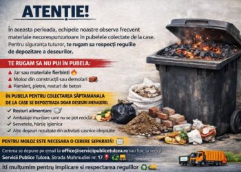 Atenționare pentru cetățenii de la case/ Fără jar în pubele!