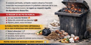 Atenționare pentru cetățenii de la case/ Fără jar în pubele!