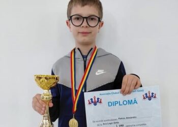 Șahistul tulcean Alexandru Petrov (U10) a făcut valuri la „Trofeul Valurile Dunării”-Galați