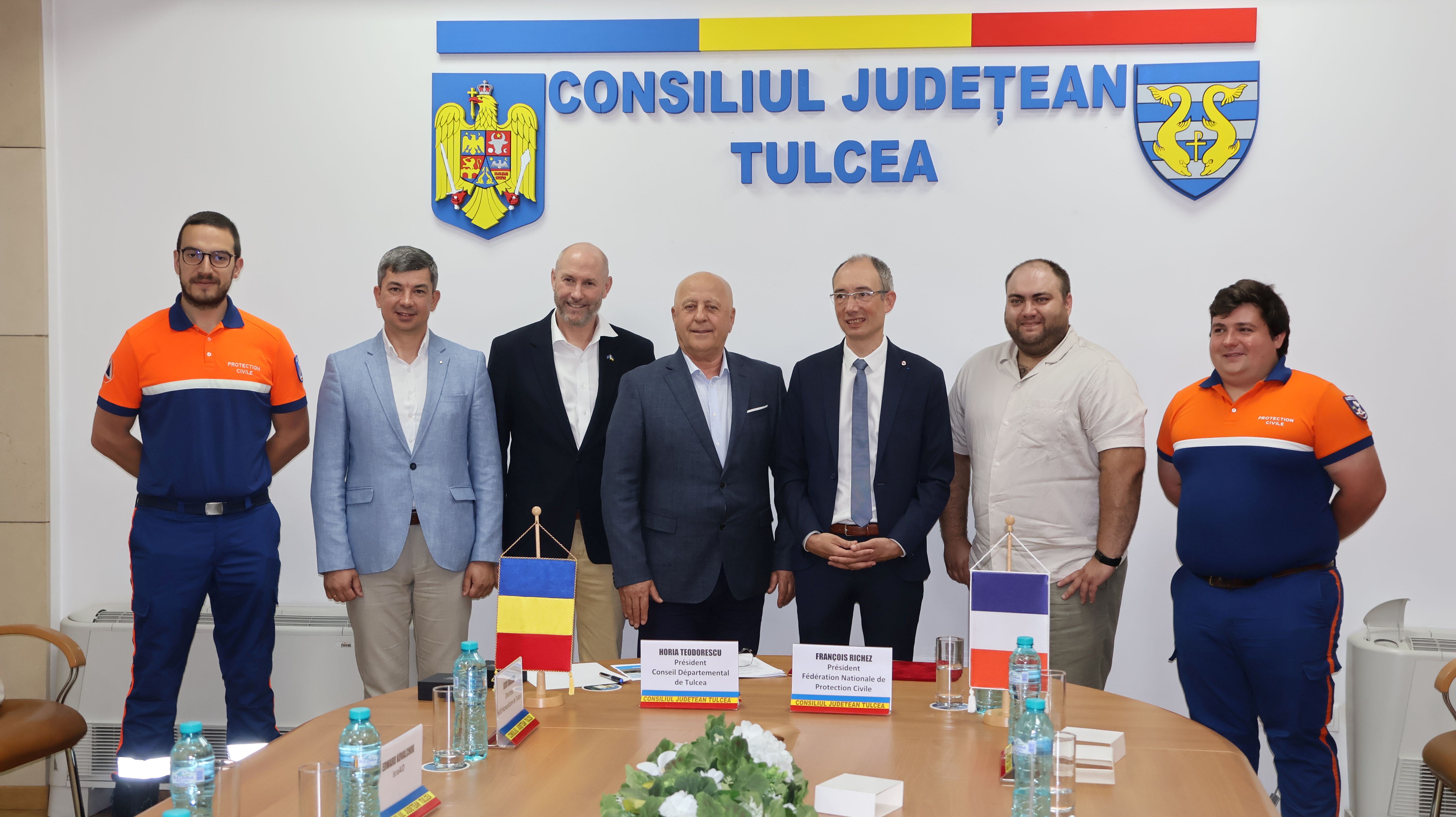 Conducerea Federației Naționale a Protecției Civile Franceze, în vizită de lucru la Tulcea