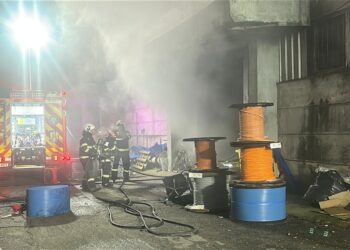 Incendiu la o hală de cabluri electrice din municipiu
