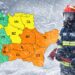 Cod portocaliu la Tulcea. Ninsori, vânt, viscol