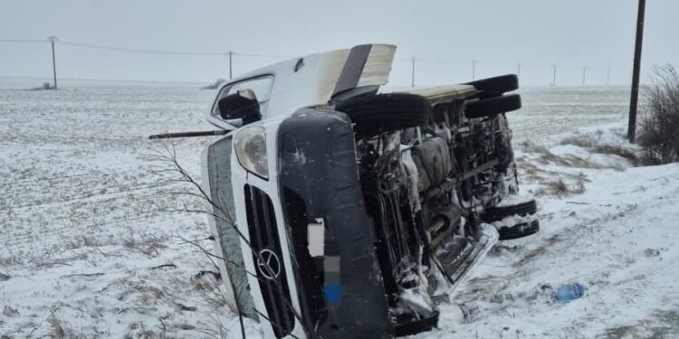 Accident de microbuz între Mahmudia și Beștepe
