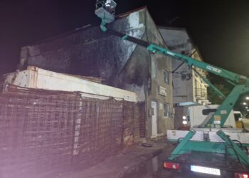 Incendiu, astă-noapte, în proximitatea unei pensiuni din Sulina