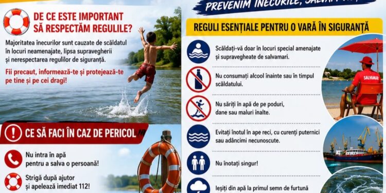 Încă o campanie a Poliției/ Prevenim înecurile, salvăm vieți!