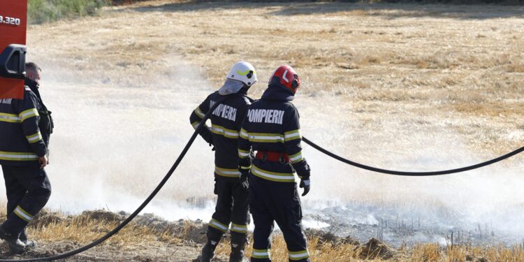 Zi de foc pentru pompieri. Incendii la Tulcea, Mahmudia, Murighiol și Florești