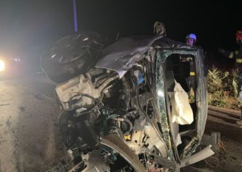 O mașină s-a făcut zob, astă noapte, aproape de Balabancea. Șoferul a murit pe loc