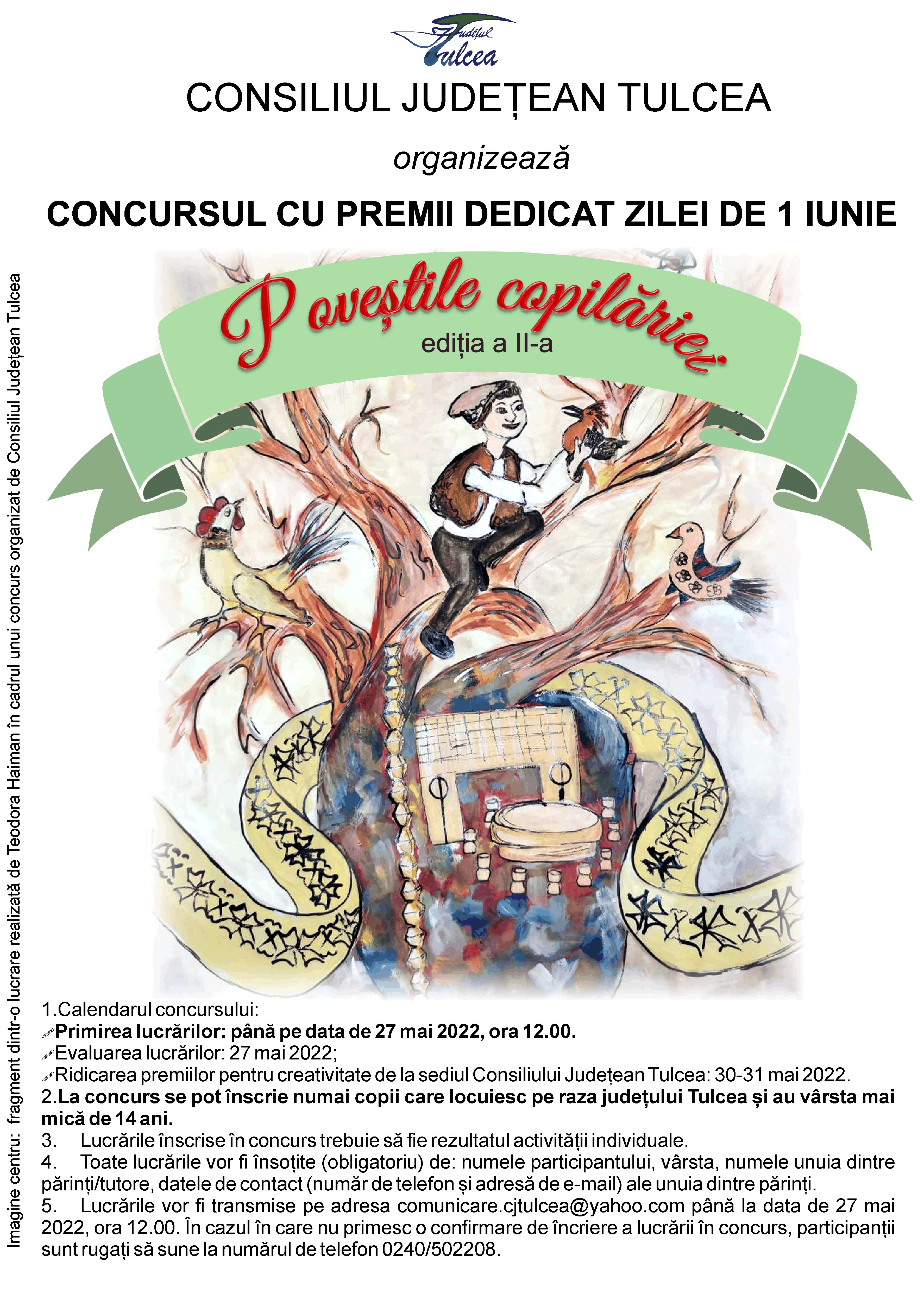 „Poveștile copilăriei“, concurs online organizat la Tulcea