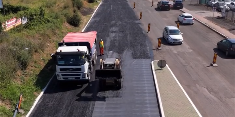 Modernizarea str. Babadag a început de la sensul giratoriu – Lidl, în jos