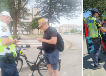 Toată luna iulie Poliția Rutieră va sta cu ochii pe bicicliști și pietoni