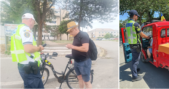Toată luna iulie Poliția Rutieră va sta cu ochii pe bicicliști și pietoni