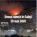 Panică astă noapte în Galați/ O dronă rusească a căzut pe acoperișul unui bloc