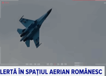 O dronă rusească a survolat spațiul aerian național, în această seară, în zona comunei Sfântu Gheorghe
