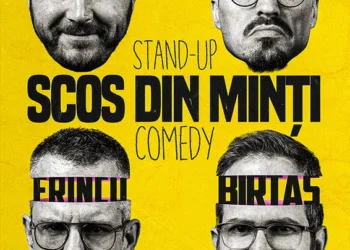 „Scos din minți” la Tulcea/ Stand-up comedy cu umoriști cunoscuți la Teatrul Jean Bart 
