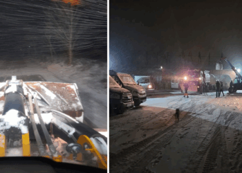 Situație sub control după prima zăpadă