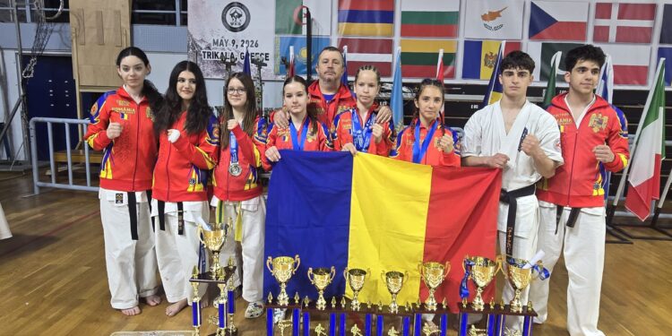 Campionat european de karate în Grecia. Tulcenii au pus umărul la situarea României pe IV