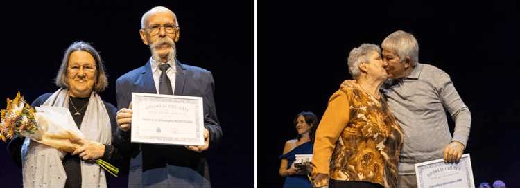 Gala Fidelității 2025/ Nunta de Aur pentru 116 cupluri din municipiu, la Teatrul Jean Bart