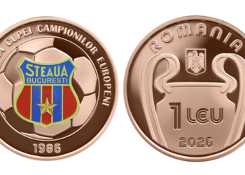 S-a bătut monedă cu „Steaua București – 40 de ani de la câștigarea Cupei Campionilor Europeni”.